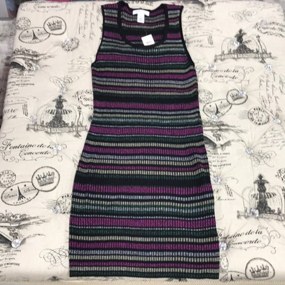 Planet Gold Plus Derek Heart Trendy Metallic-Stripe Bodycon Dress - Picture 4 of 6